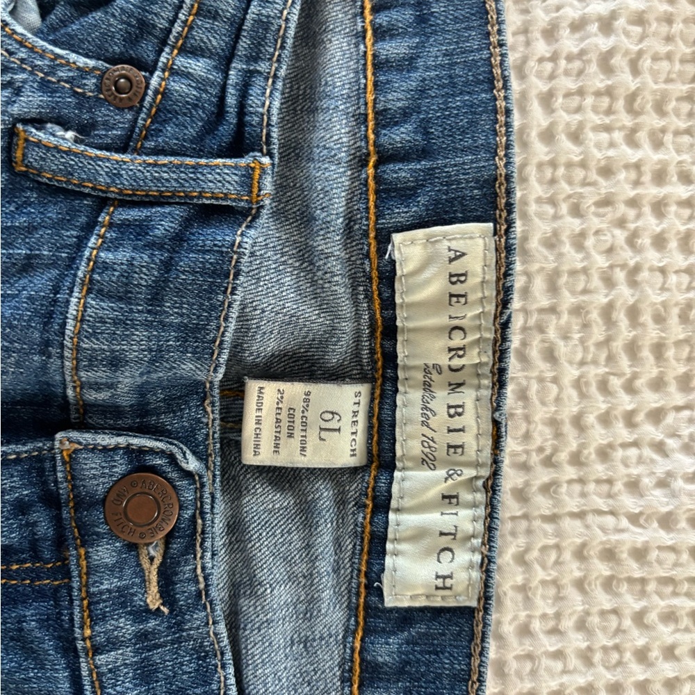 Abercrombie & Fitch Dark Blue Flare Jeans - Picture 3 of 5